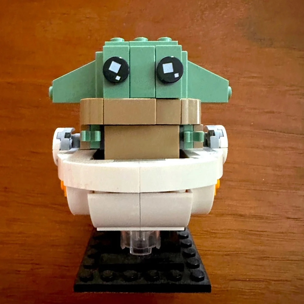Lego 75317 Star Wars Brickheadz The Mandalorian & The Child Grogu completed used